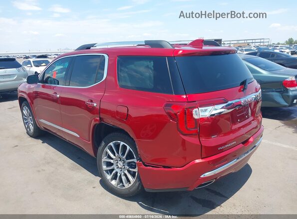 1GKKNPLS0PZ265365 2023 GMC ACADIA Red Trasero izquierdo