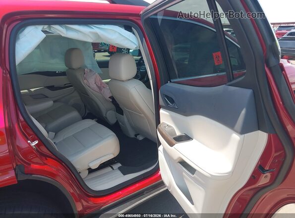 1GKKNPLS0PZ265365 2023 GMC ACADIA Red Vista de la etiqueta del VIN