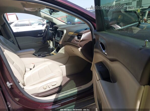 1GKKNPLS3JZ122563 2018 GMC ACADIA Burgundy Vista interior delantera