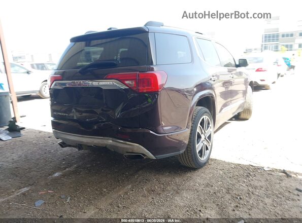 1GKKNPLS3JZ122563 2018 GMC ACADIA Burgundy Trasero derecho