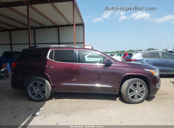 1GKKNPLS3JZ122563 2018 GMC ACADIA Burgundy Vista interior trasera