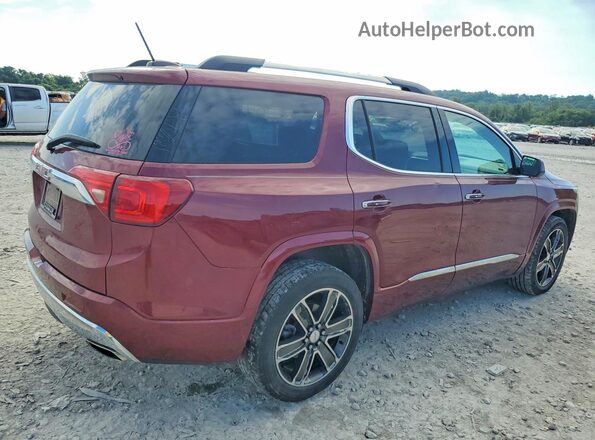 1GKKNPLS4HZ267170 2017 GMC ACADIA Maroon Tył prawy