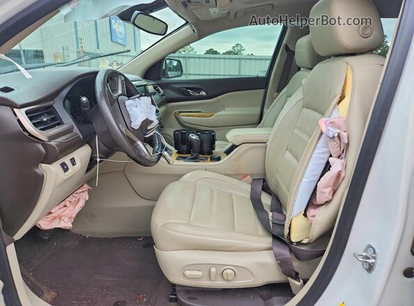 1GKKNPLS7KZ104097 2019 GMC ACADIA Белый Вид салона спереди