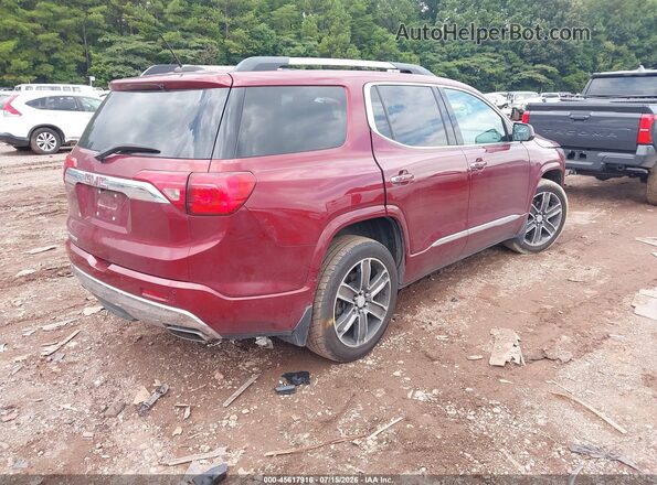 1GKKNPLS9JZ177907 2018 GMC ACADIA Red Trasero derecho