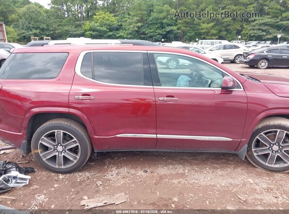 1GKKNPLS9JZ177907 2018 GMC ACADIA Red Vista interior trasera
