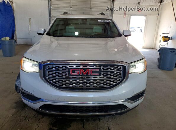 1GKKNPLSXHZ180857 2017 GMC ACADIA White წინა ხედი