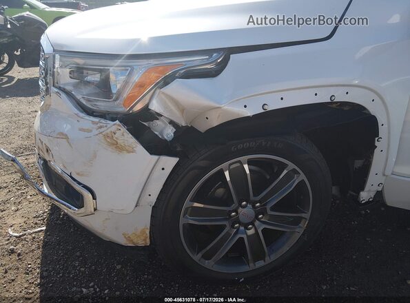 1GKKNPLSXKZ175293 2019 GMC ACADIA White Front view