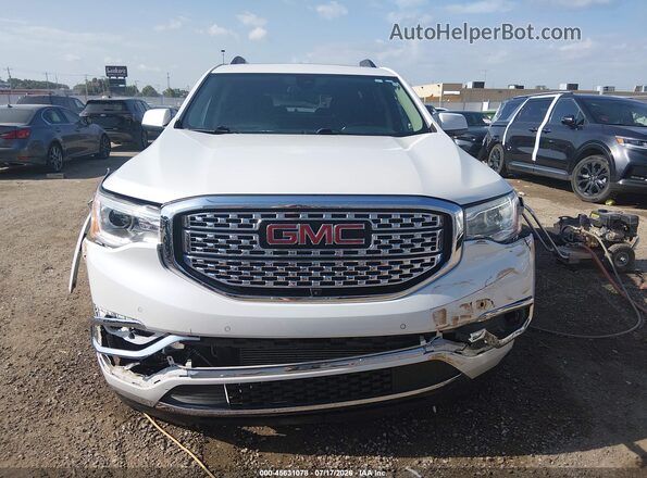 1GKKNPLSXKZ175293 2019 GMC ACADIA White Instrument cluster view