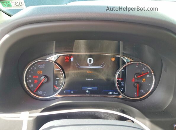 1GKKNPLSXMZ119180 2021 GMC ACADIA Black ხელსაწყოთა პანელის ხედი