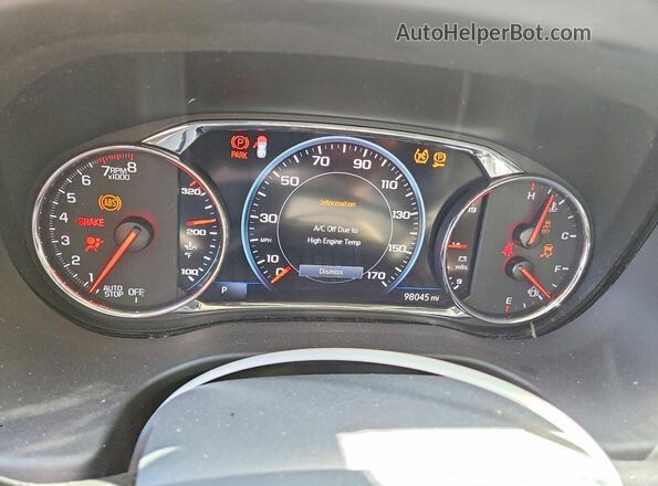 1GKKNPLSXMZ131040 2021 GMC ACADIA Gray Instrument cluster view