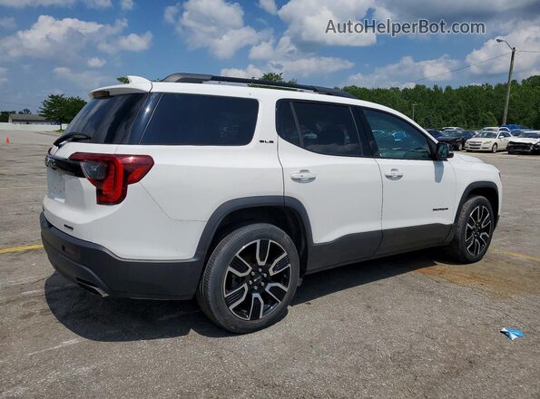 1GKKNRL49MZ110581 2021 GMC ACADIA Белый Задняя правая четверть