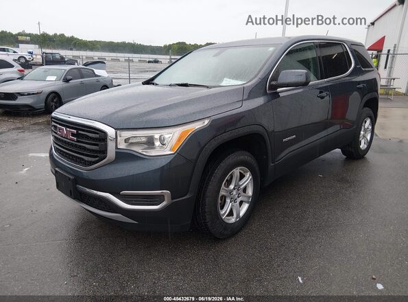 1GKKNRLAXKZ274957 2019 GMC ACADIA Blue Vista tres cuartos delantera izquierda