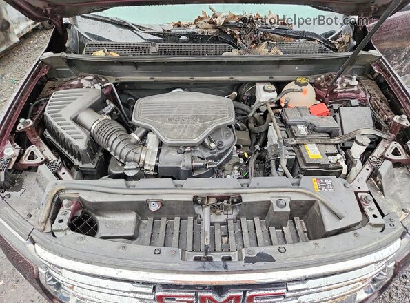 1GKKNRLS3MZ108713 2021 GMC ACADIA Purple Vista del compartimento del motor