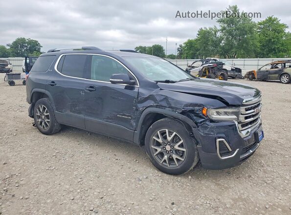 1GKKNRLS3MZ199109 2021 GMC ACADIA Синий Передняя правая четверть