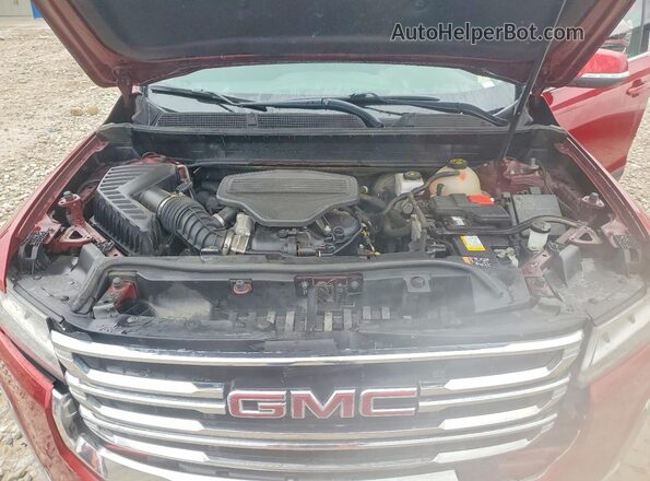 1GKKNRLS5MZ123245 2021 GMC ACADIA Red Vista del compartimento del motor