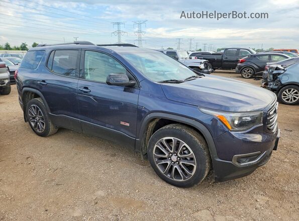 1GKKNVLSXKZ200178 2019 GMC ACADIA Blue Передня права чверть