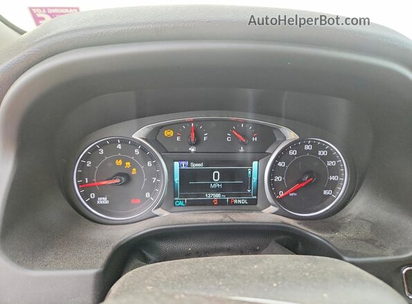 1GKKNVLSXKZ200178 2019 GMC ACADIA Blue Вид щитка приладів