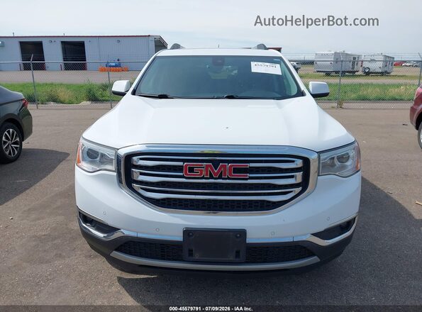 1GKKNWLS3JZ155380 2018 GMC ACADIA White Вид щитка приладів