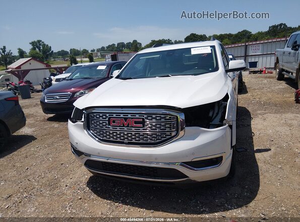 1GKKNXLS0HZ177269 2017 GMC ACADIA White Instrument cluster view
