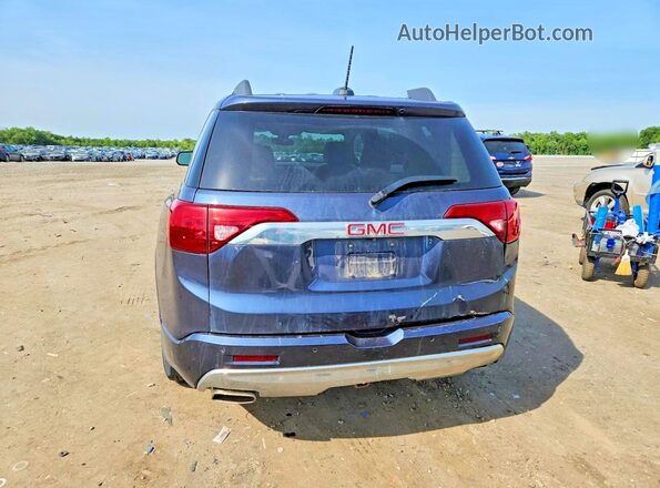 1GKKNXLS0JZ130443 2018 GMC ACADIA Blue Вид ззаду