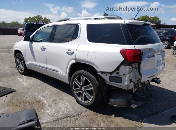 1GKKNXLS0JZ173311 2018 GMC ACADIA White Tył lewy