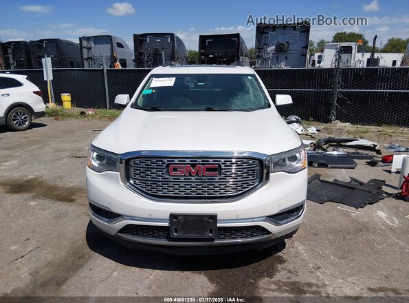1GKKNXLS0JZ173311 2018 GMC ACADIA White Widok wnętrza z tyłu