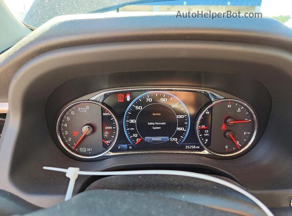1GKKNXLS0LZ208156 2020 GMC ACADIA Серый Вид щитка приборов