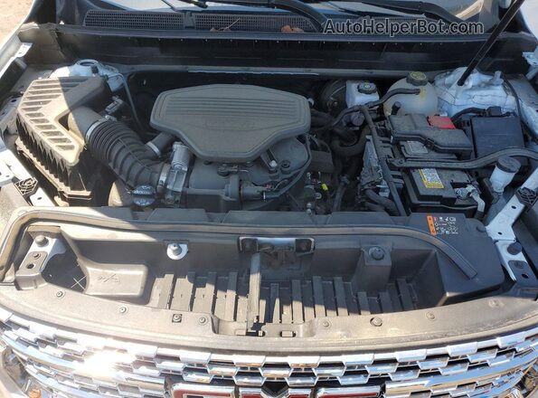1GKKNXLS0PZ214092 2023 GMC ACADIA White ძრავის განყოფილების ხედი