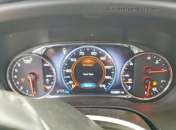 1GKKNXLS1JZ129799 2018 GMC ACADIA White Vista del cuadro de instrumentos