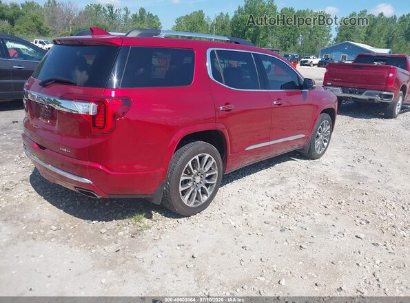 1GKKNXLS1MZ167196 2021 GMC ACADIA Red Tył prawy