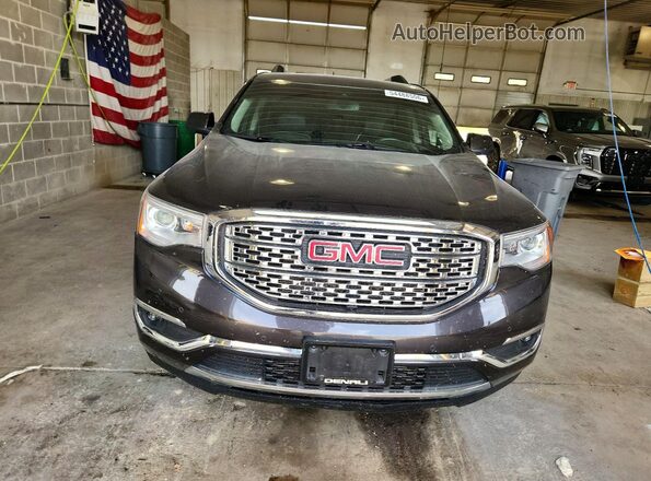 1GKKNXLS2JZ219155 2018 GMC ACADIA Black Դիմացի տեսք