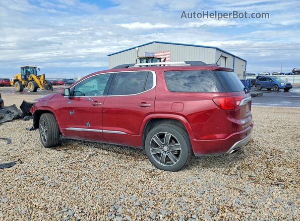 1GKKNXLS3JZ210531 2018 GMC ACADIA Maroon Tył lewy