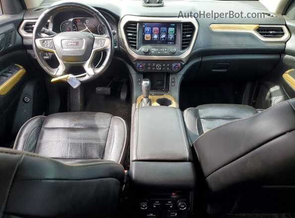 1GKKNXLS3JZ210531 2018 GMC ACADIA Maroon Widok deski rozdzielczej