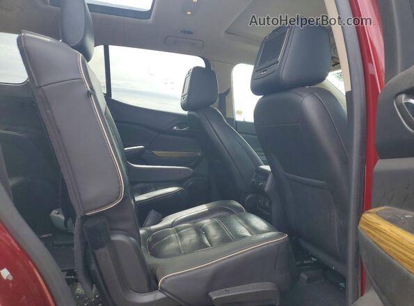 1GKKNXLS3JZ210531 2018 GMC ACADIA Maroon Widok wnętrza z tyłu