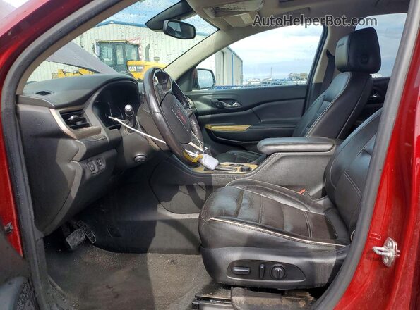 1GKKNXLS3JZ210531 2018 GMC ACADIA Maroon Widok wnętrza z przodu