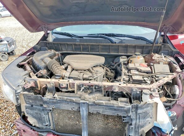 1GKKNXLS3JZ210531 2018 GMC ACADIA Maroon Widok komory silnika