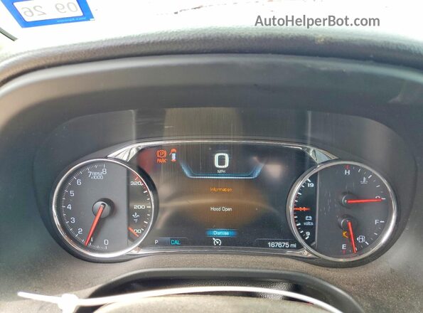 1GKKNXLS3JZ210531 2018 GMC ACADIA Maroon Widok zestawu wskaźników