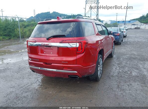 1GKKNXLS3MZ118629 2021 GMC ACADIA Red Հետևի աջ
