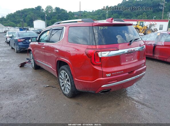 1GKKNXLS3MZ118629 2021 GMC ACADIA Red Հետևի ձախ