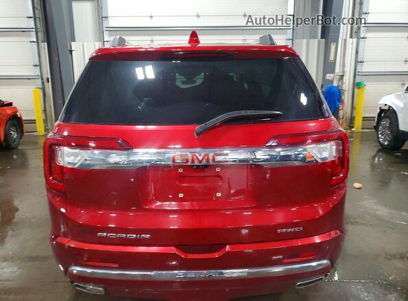 1GKKNXLS3MZ176269 2021 GMC ACADIA Red Rear view