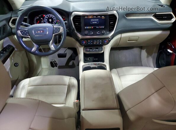 1GKKNXLS3MZ176269 2021 GMC ACADIA Red Dashboard view