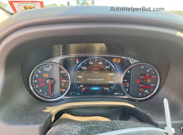 1GKKNXLS4KZ167593 2019 GMC ACADIA Silver Widok zestawu wskaźników