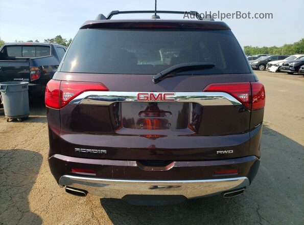 1GKKNXLS5HZ252824 2017 GMC ACADIA Maroon Հետևի տեսք