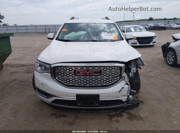 1GKKNXLS5KZ299780 2019 GMC ACADIA White Instrument cluster view