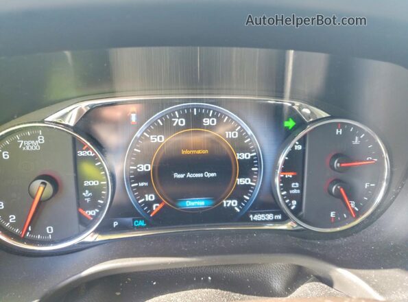 1GKKNXLS7JZ130567 2018 GMC ACADIA White Instrument cluster view