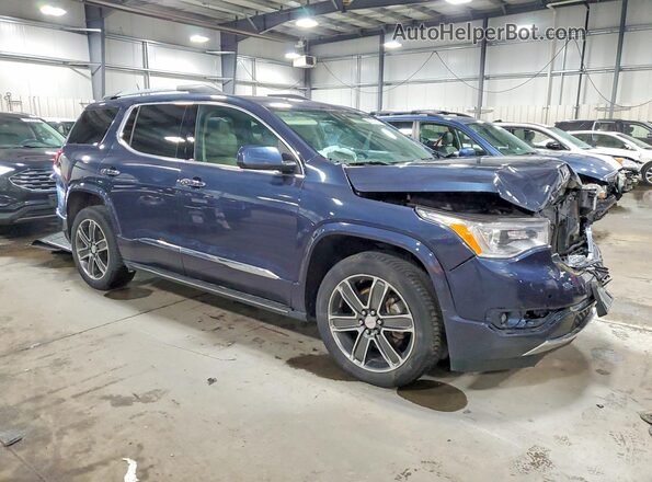 1GKKNXLS7KZ111373 2019 GMC ACADIA Blue Передня права чверть