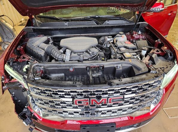 1GKKNXLS7NZ141333 2022 GMC ACADIA Red Vista del compartimento del motor