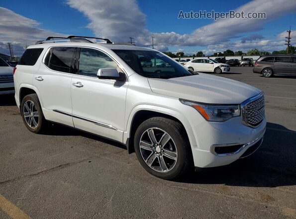 1GKKNXLSXHZ116852 2017 GMC ACADIA Белый Передняя правая четверть