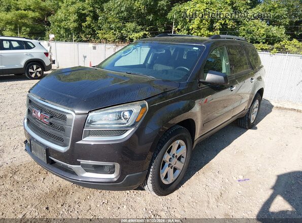 1GKKRPKD6GJ267689 2016 GMC ACADIA Gray წინა მარცხენა ხედი სამი მეოთხედიდან