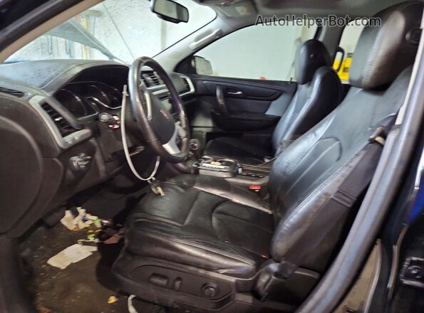 1GKKRRKD2GJ185938 2016 GMC ACADIA Black Widok wnętrza z przodu